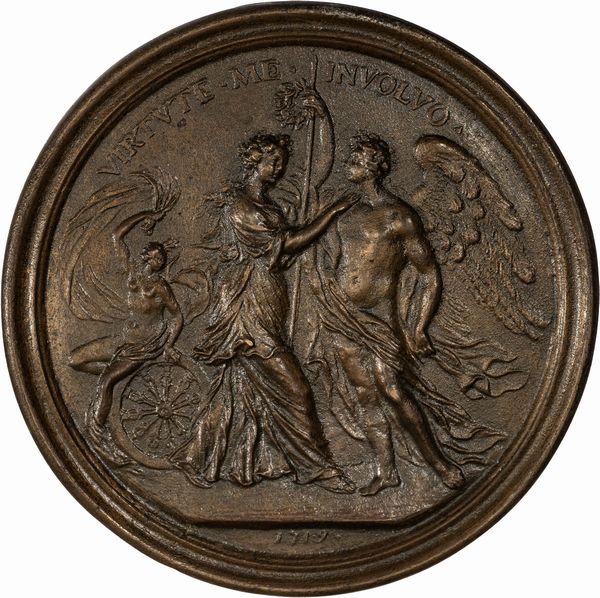 Lotto di nove medaglie commemorative in bronzo. Fine secolo XVII/metà secolo XVIII  - Asta Incanti d'Arte - Associazione Nazionale - Case d'Asta italiane