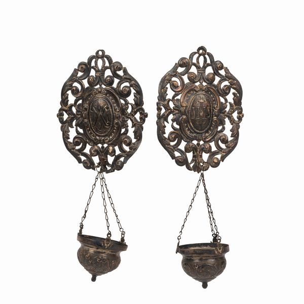 Coppia di acquasantiere  - Asta Incanti d'Arte - Associazione Nazionale - Case d'Asta italiane