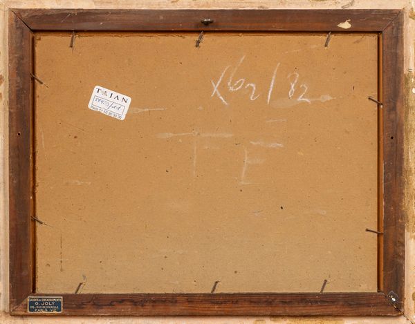 Scuola italiana, fine secolo XVIII - inizi secolo XIX : Paesaggio laziale con borgo turrito  - Asta Incanti d'Arte - Associazione Nazionale - Case d'Asta italiane