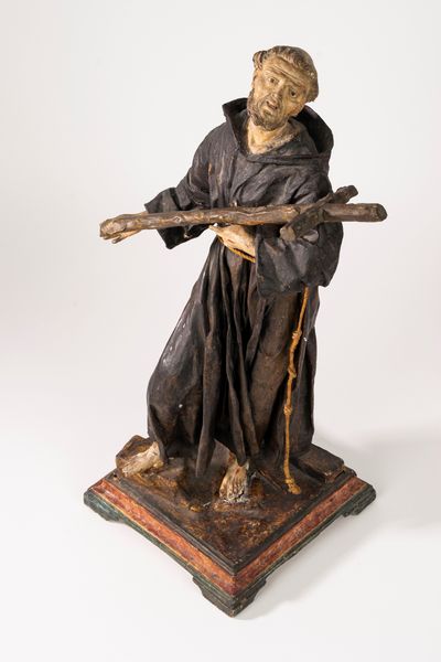 Scultura in cartapesta raffigurante San Francesco, secolo XVIII  - Asta Incanti d'Arte - Associazione Nazionale - Case d'Asta italiane