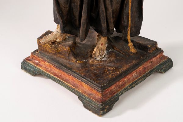 Scultura in cartapesta raffigurante San Francesco, secolo XVIII  - Asta Incanti d'Arte - Associazione Nazionale - Case d'Asta italiane