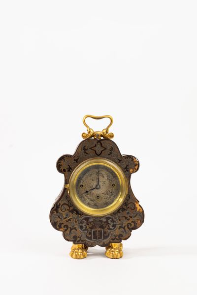 Sveglia da viaggio di forma mossa in legno e bronzo, secolo XIX  - Asta Incanti d'Arte - Associazione Nazionale - Case d'Asta italiane