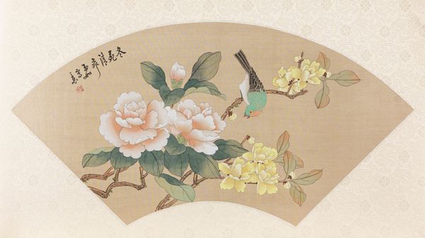 CINQUE VENTAGLI DIPINTI SU SETA  - Asta Incanti d'Arte - Associazione Nazionale - Case d'Asta italiane