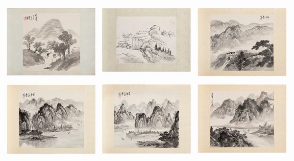 SEI DIPINTI SU CARTA  - Asta Incanti d'Arte - Associazione Nazionale - Case d'Asta italiane