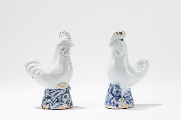 Coppia di galli in gres  - Asta Incanti d'Arte - Associazione Nazionale - Case d'Asta italiane