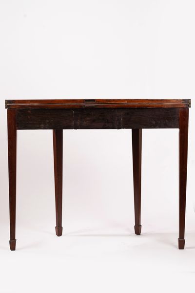 Tavolo da parete demi lune con piano a libro, secolo XIX  - Asta Incanti d'Arte - Associazione Nazionale - Case d'Asta italiane