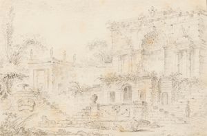 Lotto composto da quattro vedute di città  - Asta Incanti d'Arte - Associazione Nazionale - Case d'Asta italiane