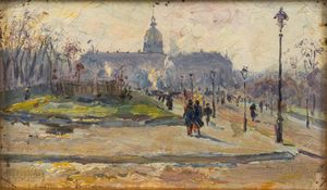 Lotto composto da quattro vedute di città  - Asta Incanti d'Arte - Associazione Nazionale - Case d'Asta italiane