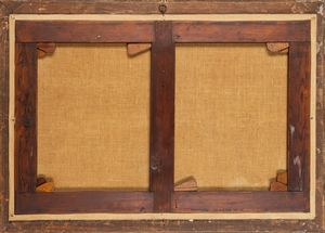 Scuola romana, secolo XVIII : Veduta di Campo Vaccino con il Campidoglio sullo sfondo  - Asta Incanti d'Arte - Associazione Nazionale - Case d'Asta italiane