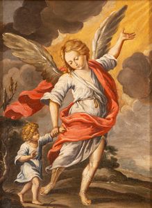 Scuola italiana, secolo XVIII - Angelo custode