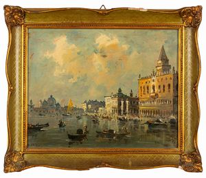 Giovanni Riva : Vedute di Venezia  - Asta Incanti d'Arte - Associazione Nazionale - Case d'Asta italiane