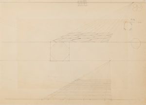 Ippolito Caffi : Studi di prospettiva  - Asta Incanti d'Arte - Associazione Nazionale - Case d'Asta italiane