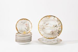 Servizio da tè in porcellana policroma, Giappone inizi secolo XX  - Asta Incanti d'Arte - Associazione Nazionale - Case d'Asta italiane