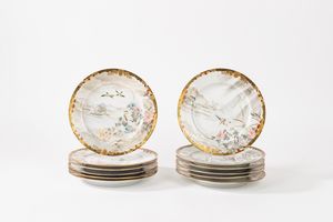 Servizio da tè in porcellana policroma, Giappone inizi secolo XX  - Asta Incanti d'Arte - Associazione Nazionale - Case d'Asta italiane