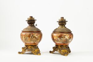 Coppia di vasi in porcellana Satsuma  - Asta Incanti d'Arte - Associazione Nazionale - Case d'Asta italiane