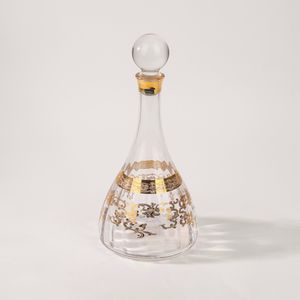 MANIFATTURA MURANESE - Bottiglia con tappo sferico in vetro trasparente