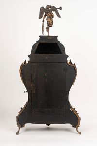 Pendola Cartel in stile Boulle in tartaruga e bronzo dorato, secolo XIX  - Asta Incanti d'Arte - Associazione Nazionale - Case d'Asta italiane