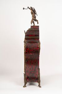 Pendola Cartel in stile Boulle in tartaruga e bronzo dorato, secolo XIX  - Asta Incanti d'Arte - Associazione Nazionale - Case d'Asta italiane