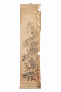 TRE DIPINTI SU SETA  - Asta Incanti d'Arte - Associazione Nazionale - Case d'Asta italiane