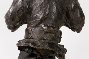 Alessandro Laforet : Testa di segugio in bronzo  - Asta Incanti d'Arte - Associazione Nazionale - Case d'Asta italiane