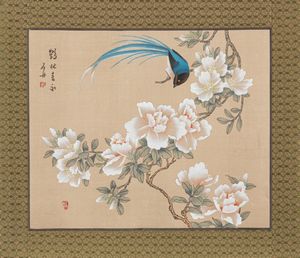 TRE DIPINTI SU SETA  - Asta Incanti d'Arte - Associazione Nazionale - Case d'Asta italiane