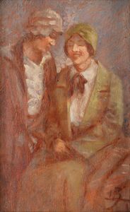 Scuola italiana, inizi secolo XX - Le amiche