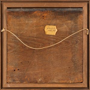 Scuola dell'Italia settentrionale, secolo XVII : Due tavelle da soffitto con stemmi nobiliari  - Asta Incanti d'Arte - Associazione Nazionale - Case d'Asta italiane