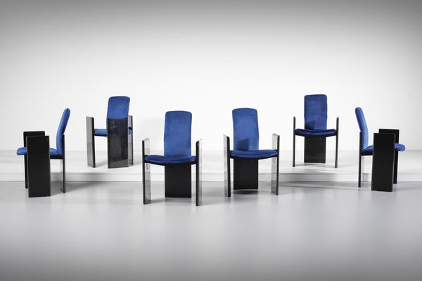 MOTOMI KAWAKAMI : Sei sedie della serie Kinu per Arflex, Milano.  - Asta Asta 503 | DESIGN E ARTI DECORATIVE DEL NOVECENTO Virtuale - Associazione Nazionale - Case d'Asta italiane