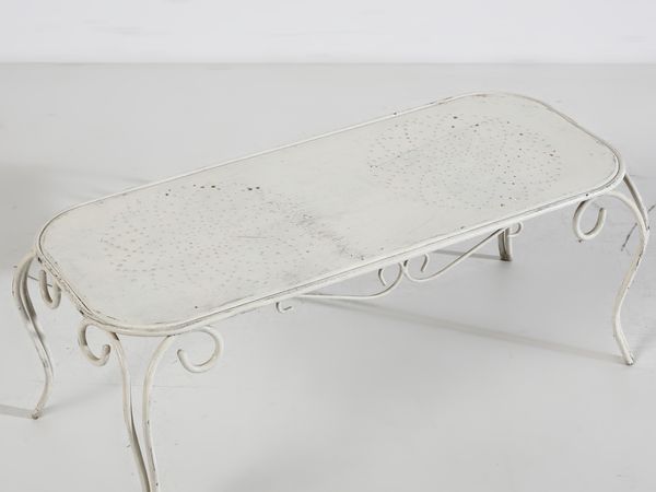 MANIFATTURA ITALIANA : Tavolino da esterno.  - Asta Asta 503 | DESIGN E ARTI DECORATIVE DEL NOVECENTO Virtuale - Associazione Nazionale - Case d'Asta italiane