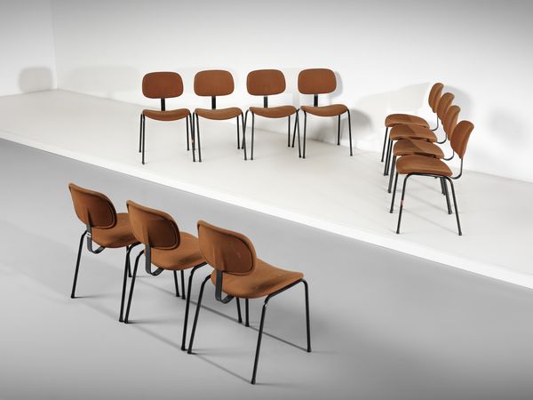 VELCA : Undici sedie.  - Asta Asta 503 | DESIGN E ARTI DECORATIVE DEL NOVECENTO Virtuale - Associazione Nazionale - Case d'Asta italiane