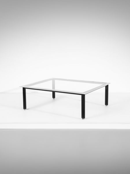 LUIGI CACCIA DOMINIONI : Tavolino da salotto della serie Fasce Cromate per Azucena, Milano.  - Asta Asta 503 | DESIGN E ARTI DECORATIVE DEL NOVECENTO Virtuale - Associazione Nazionale - Case d'Asta italiane