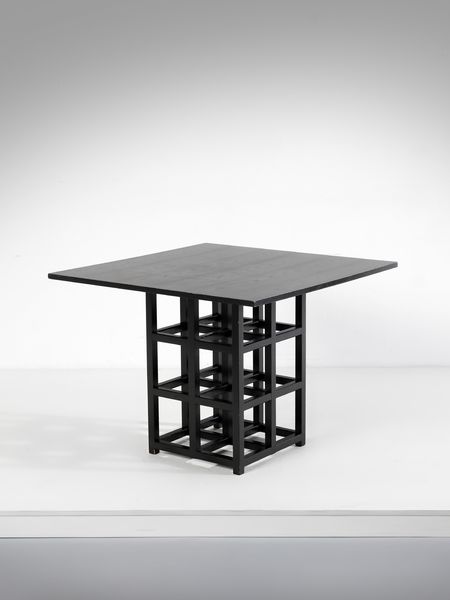 MANIFATTURA ITALIANA : Tavolo ispirato al mod. D.S.1 di Charles Rennie Mackintosh .  - Asta Asta 503 | DESIGN E ARTI DECORATIVE DEL NOVECENTO Virtuale - Associazione Nazionale - Case d'Asta italiane
