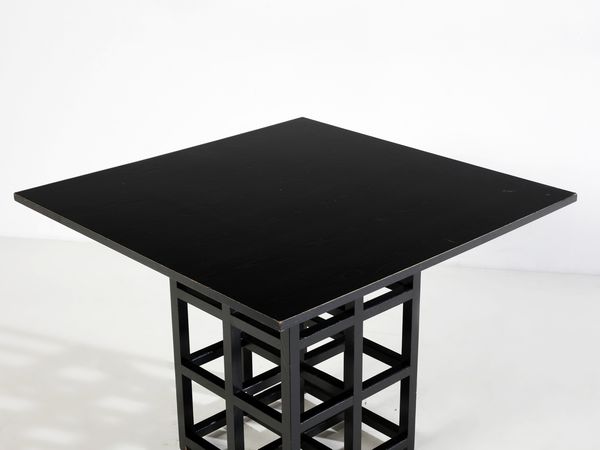 MANIFATTURA ITALIANA : Tavolo ispirato al mod. D.S.1 di Charles Rennie Mackintosh .  - Asta Asta 503 | DESIGN E ARTI DECORATIVE DEL NOVECENTO Virtuale - Associazione Nazionale - Case d'Asta italiane