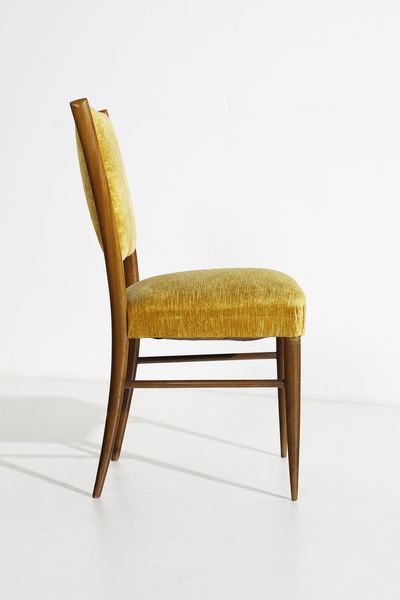 PAOLO BUFFA : Otto sedie, esecuzione Serafino Arrighi, Cant�.  - Asta Asta 503 | DESIGN E ARTI DECORATIVE DEL NOVECENTO Virtuale - Associazione Nazionale - Case d'Asta italiane