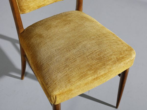 PAOLO BUFFA : Otto sedie, esecuzione Serafino Arrighi, Cant�.  - Asta Asta 503 | DESIGN E ARTI DECORATIVE DEL NOVECENTO Virtuale - Associazione Nazionale - Case d'Asta italiane