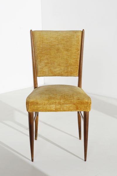 PAOLO BUFFA : Otto sedie, esecuzione Serafino Arrighi, Cant�.  - Asta Asta 503 | DESIGN E ARTI DECORATIVE DEL NOVECENTO Virtuale - Associazione Nazionale - Case d'Asta italiane