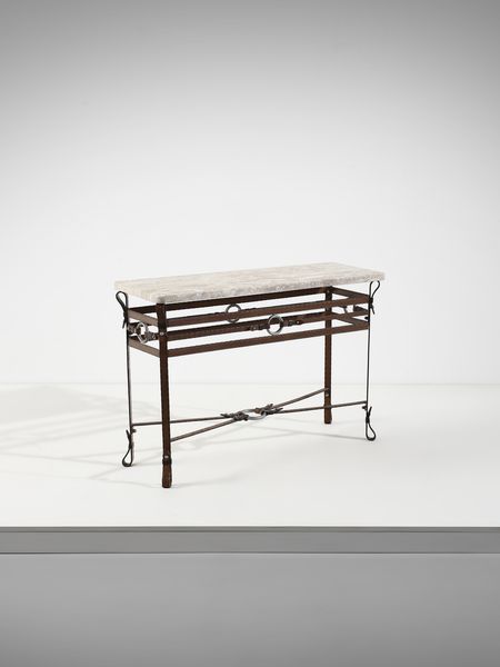 Jacques  Adnet : nello stile di. Consolle.  - Asta Asta 503 | DESIGN E ARTI DECORATIVE DEL NOVECENTO Virtuale - Associazione Nazionale - Case d'Asta italiane