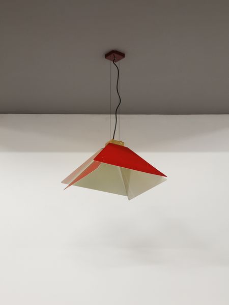 JONATHAN DE PAS (1932-1991), DONATO D'URBINO (1935) & PAOLO LOMAZZI (1936) : Lampada a sospensione Kazuko per Candle.  - Asta Asta 503 | DESIGN E ARTI DECORATIVE DEL NOVECENTO Virtuale - Associazione Nazionale - Case d'Asta italiane