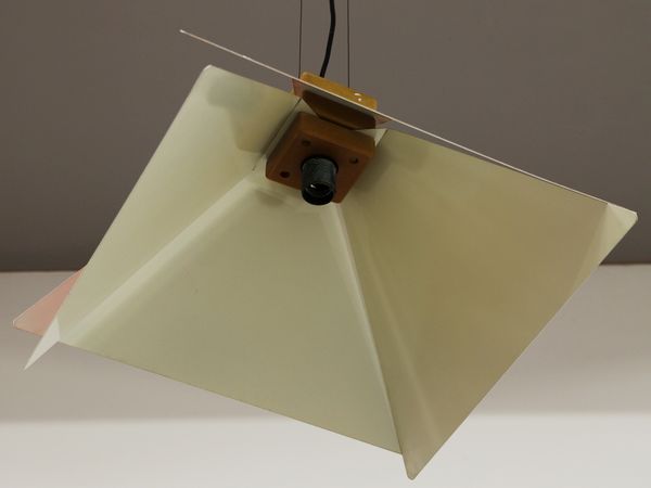 JONATHAN DE PAS (1932-1991), DONATO D'URBINO (1935) & PAOLO LOMAZZI (1936) : Lampada a sospensione Kazuko per Candle.  - Asta Asta 503 | DESIGN E ARTI DECORATIVE DEL NOVECENTO Virtuale - Associazione Nazionale - Case d'Asta italiane