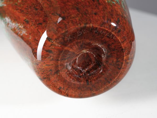 MANIFATTURA MURANESE : Vaso decorato con motivi vegetali.  - Asta Asta 503 | DESIGN E ARTI DECORATIVE DEL NOVECENTO Virtuale - Associazione Nazionale - Case d'Asta italiane