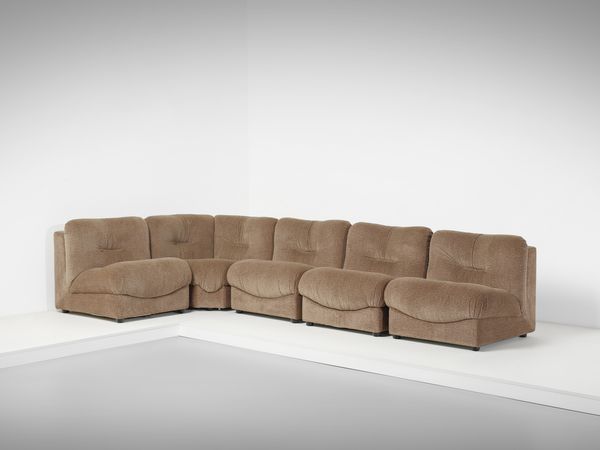 TECNOSALOTTO : attribuito. Divano modulare (5 moduli).  - Asta Asta 503 | DESIGN E ARTI DECORATIVE DEL NOVECENTO Virtuale - Associazione Nazionale - Case d'Asta italiane