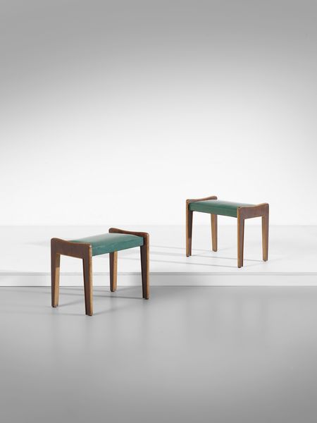 MANIFATTURA ITALIANA : Coppia di sgabelli.  - Asta Asta 503 | DESIGN E ARTI DECORATIVE DEL NOVECENTO Virtuale - Associazione Nazionale - Case d'Asta italiane