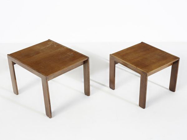 AFRA (1937-2011) & TOBIA (n. 1935) SCARPA : Due tavolini per Figli di Amedeo Cassina, Meda.  - Asta Asta 503 | DESIGN E ARTI DECORATIVE DEL NOVECENTO Virtuale - Associazione Nazionale - Case d'Asta italiane