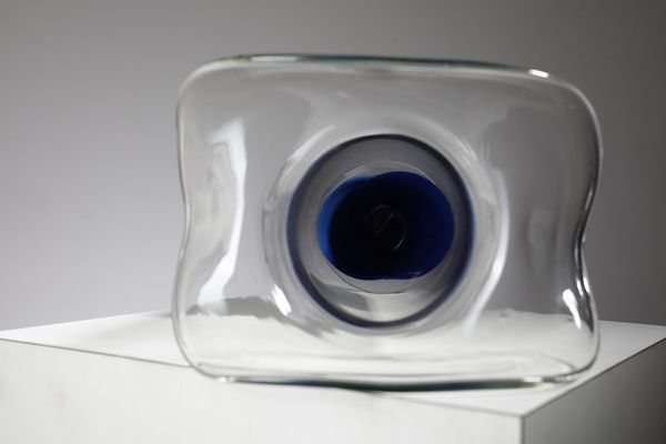 MANIFATTURA MURANESE : Grande vaso con orlo allargato .  - Asta Asta 503 | DESIGN E ARTI DECORATIVE DEL NOVECENTO Virtuale - Associazione Nazionale - Case d'Asta italiane