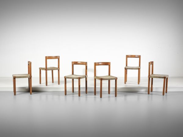 MANIFATTURA ITALIANA : Sei sedie.  - Asta Asta 503 | DESIGN E ARTI DECORATIVE DEL NOVECENTO Virtuale - Associazione Nazionale - Case d'Asta italiane
