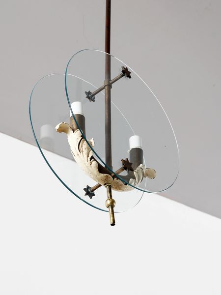 MANIFATTURA ITALIANA : Lampada a sospensione.  - Asta Asta 503 | DESIGN E ARTI DECORATIVE DEL NOVECENTO Virtuale - Associazione Nazionale - Case d'Asta italiane