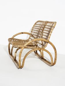 MANIFATTURA ITALIANA : Poltrona e divanetto.  - Asta Asta 503 | DESIGN E ARTI DECORATIVE DEL NOVECENTO Virtuale - Associazione Nazionale - Case d'Asta italiane