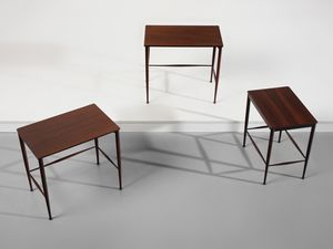 MANIFATTURA ITALIANA : Tre tavolini a nido.  - Asta Asta 503 | DESIGN E ARTI DECORATIVE DEL NOVECENTO Virtuale - Associazione Nazionale - Case d'Asta italiane