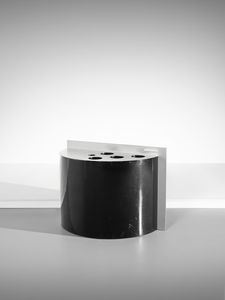 MANIFATTURA ITALIANA - Mobile bar contenitore di forma cilindrica.