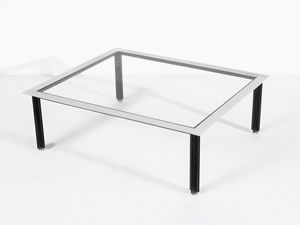 LUIGI CACCIA DOMINIONI : Tavolino da salotto della serie Fasce Cromate per Azucena, Milano.  - Asta Asta 503 | DESIGN E ARTI DECORATIVE DEL NOVECENTO Virtuale - Associazione Nazionale - Case d'Asta italiane